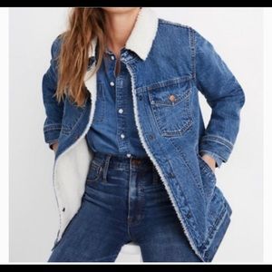 Madewell | Sherpa-Lined Denim Jacket